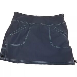 Athleta Womens Size 10 Ripstop Nylon Skort Gray 903689 10 Petite 10P